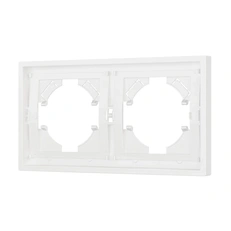 Изображение Рамка 2 поста пластиковая Arlight TENDO, белый soft-touch 054649